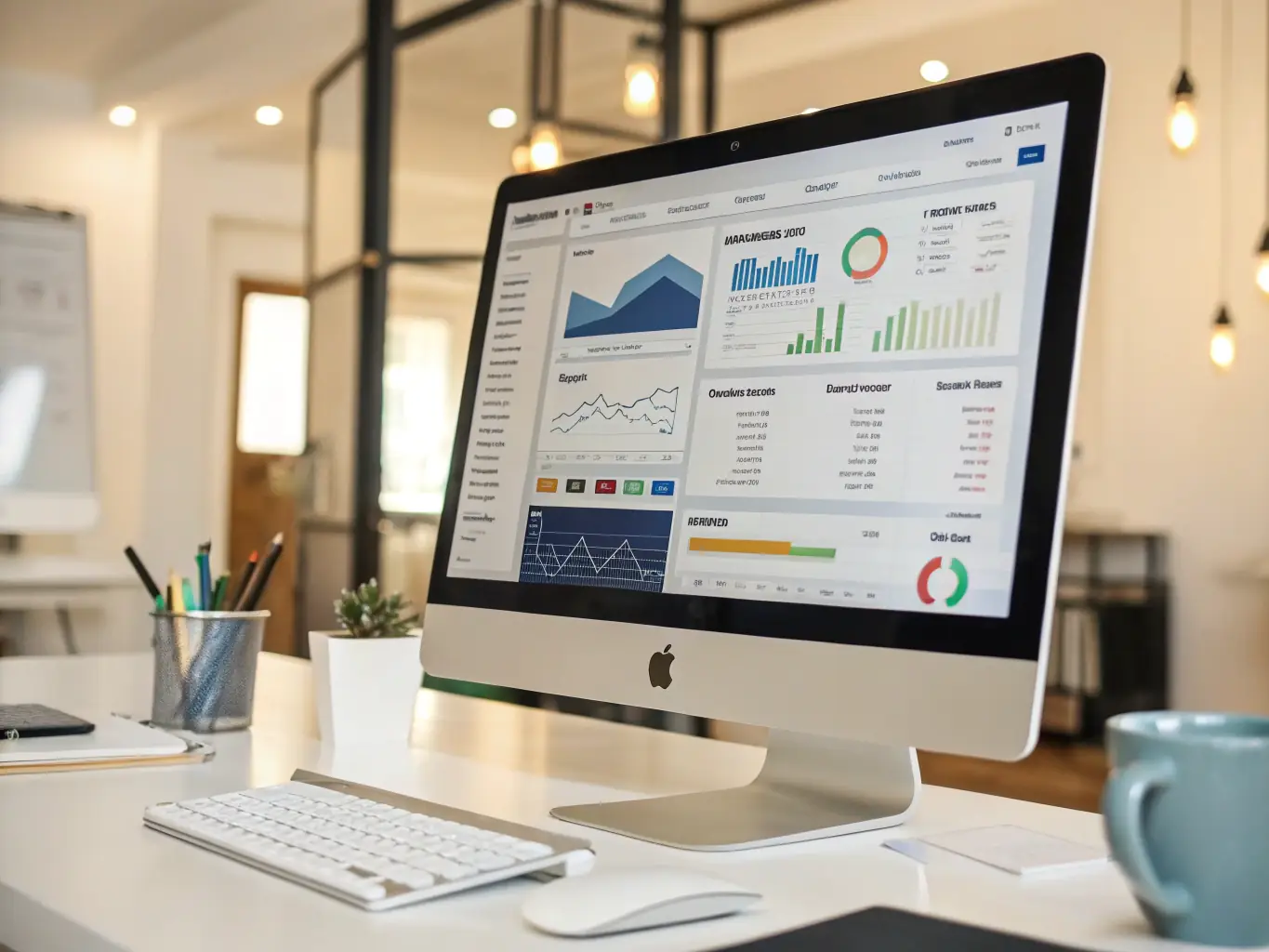 An accounting firm's website displaying personalized content and recommendations powered by Genises AI, showcasing improved client engagement.
