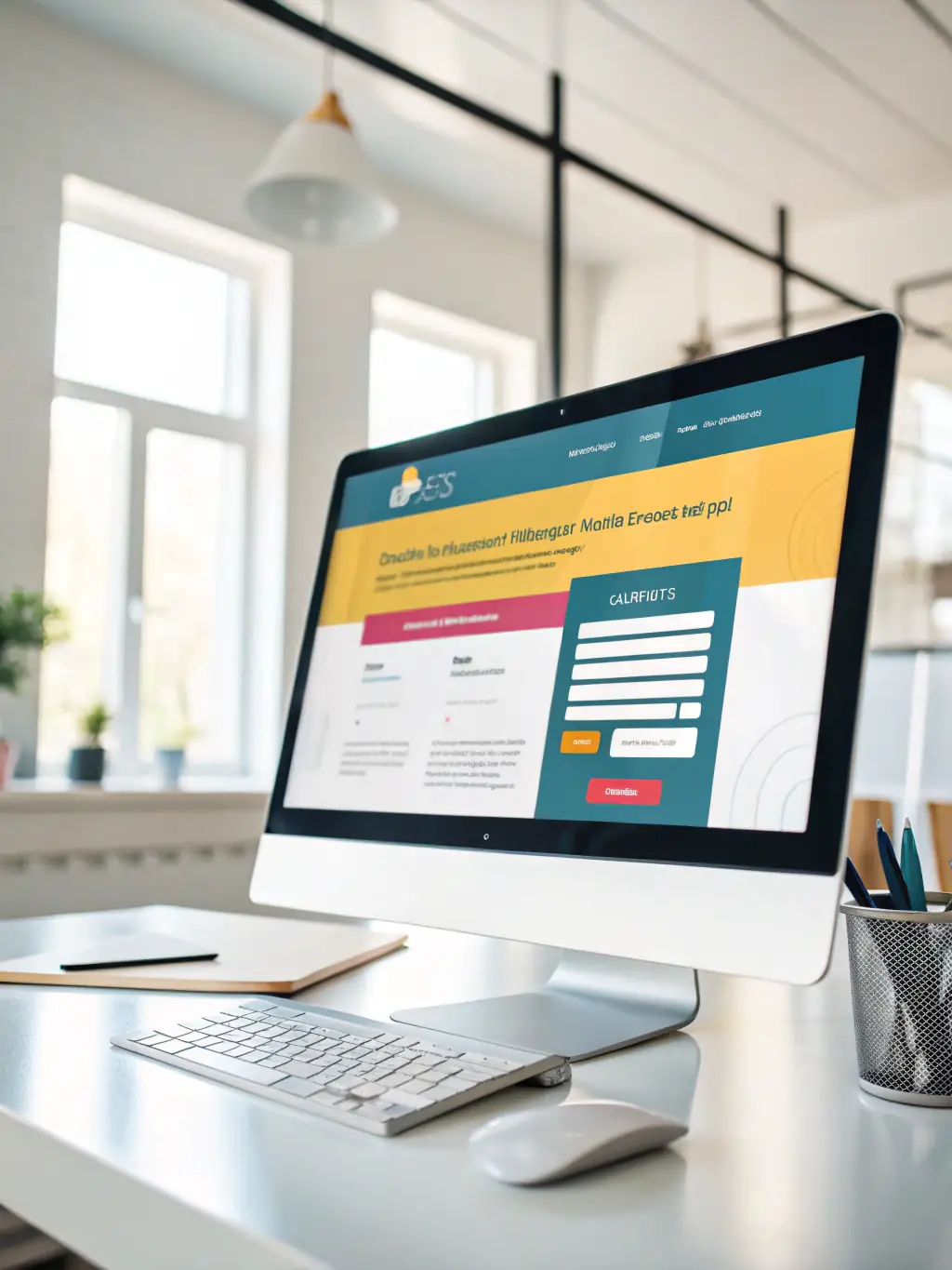 A lead capture form on a professional service firm's website, automatically collecting visitor information and qualifying leads.