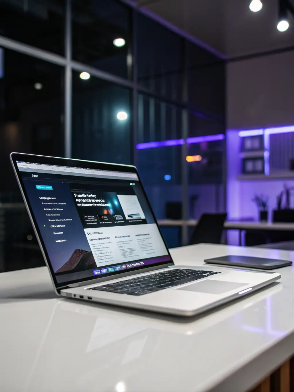 A lead capture form integrated into a modern website design, demonstrating how Genises AI helps professional service firms gather valuable client information.